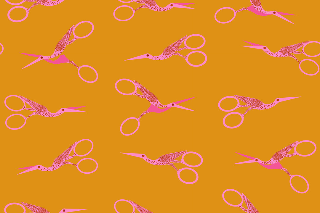 Stork Scissors - Honey - Ruby Star Collaborative Collection