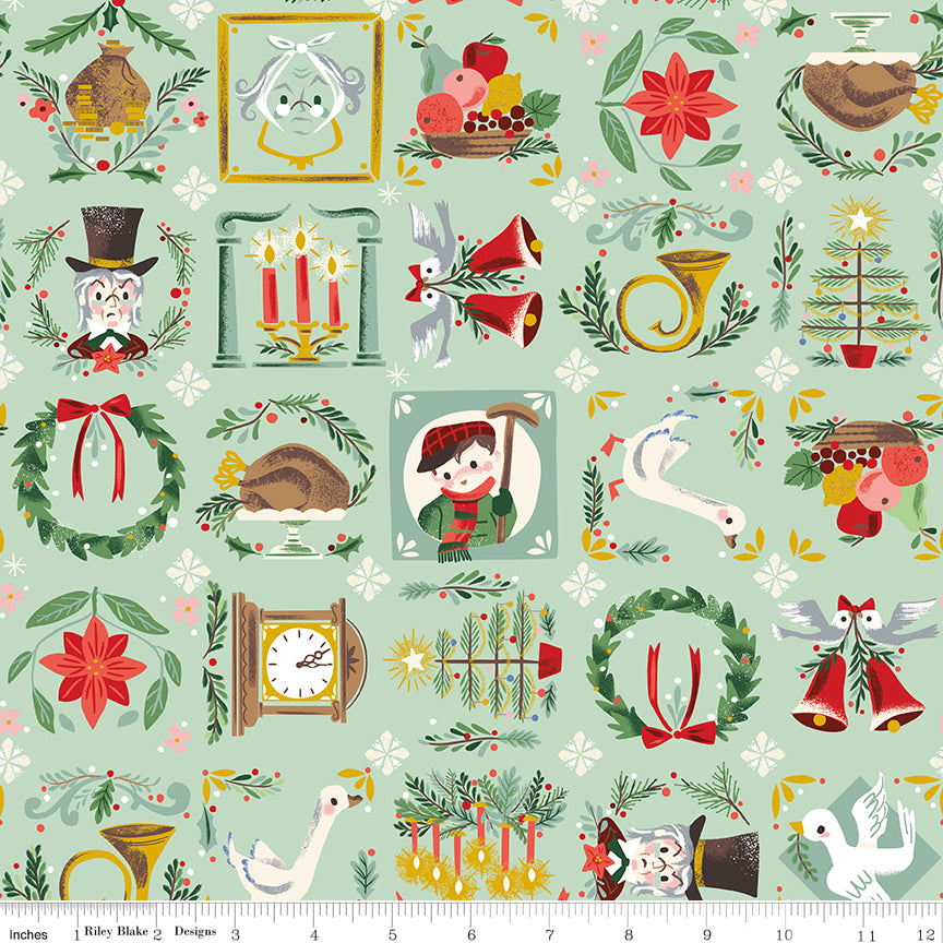 Bless Us - Mint Sparkle - Carol by Jill Howarth
