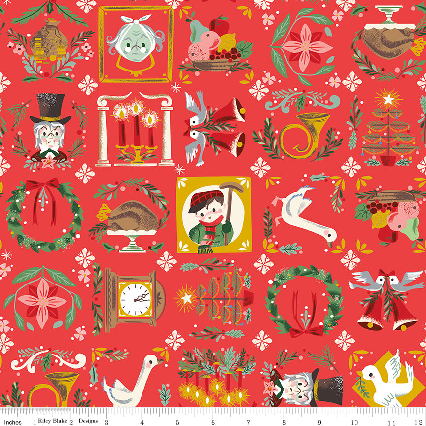 Bless Us - Red Sparkle - Carol by Jill Howarth