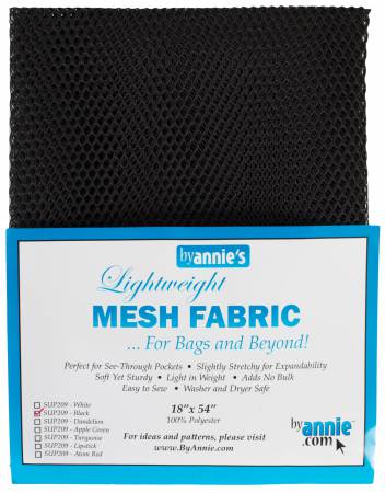 Lightweight Mesh Black 18in x 54in ByAnnie