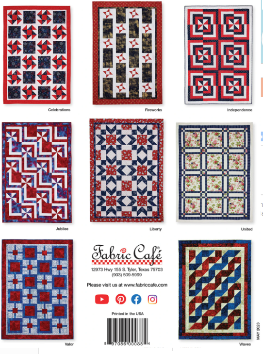Make it Patriotic With 3-Yard Quilts by Fabric Cafe