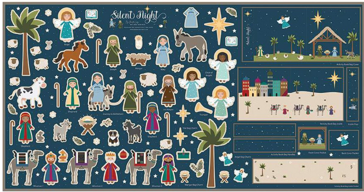 Silent Night Nativity Felt Panel