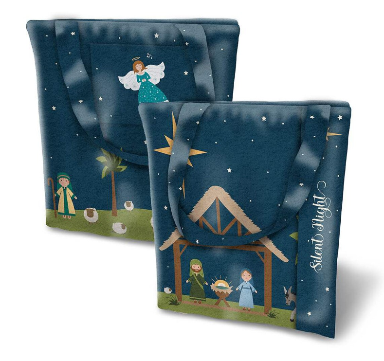 Silent Night Nativity Felt Panel