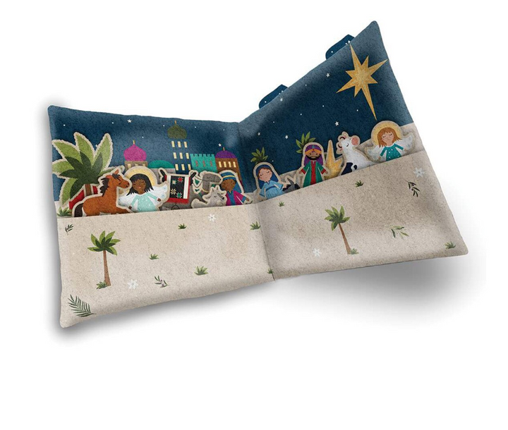 Silent Night Nativity Felt Panel