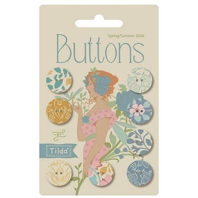 Songbird - Blue/Yellow Buttons- By Tilda