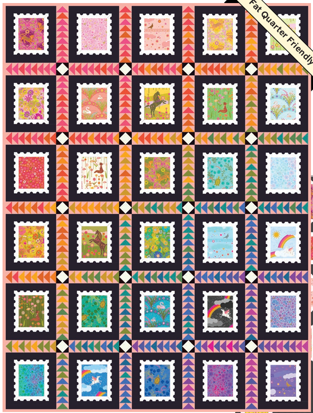 Stamp Quilt Kit Fancy Sashing Version
