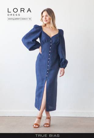 Lora Dress Sizes 0-18 Pattern by TrueBias Patterns