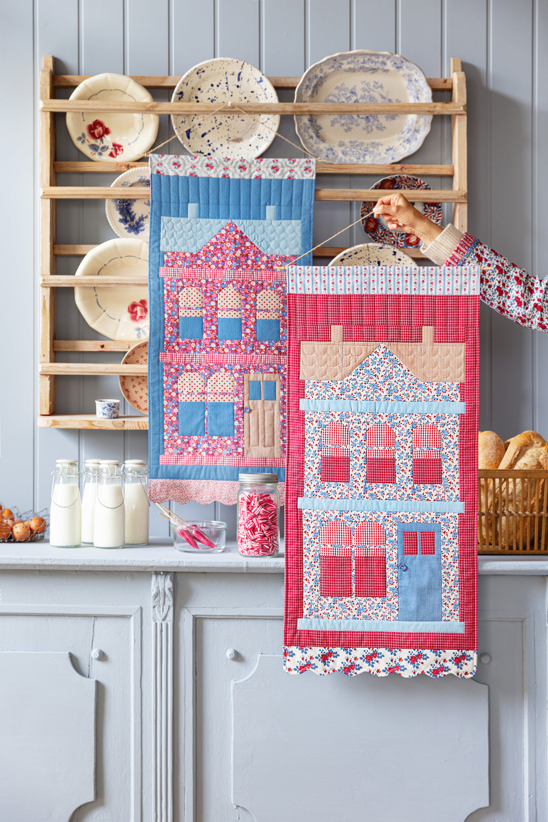 Wall Hanging - Blue - Village Life