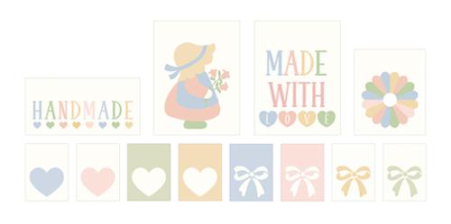 Woven Labels Assortment - Handmade Sweetness
