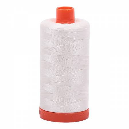Aurifil White A1050-2024 1422yds 50wt Mako Cotton Thread