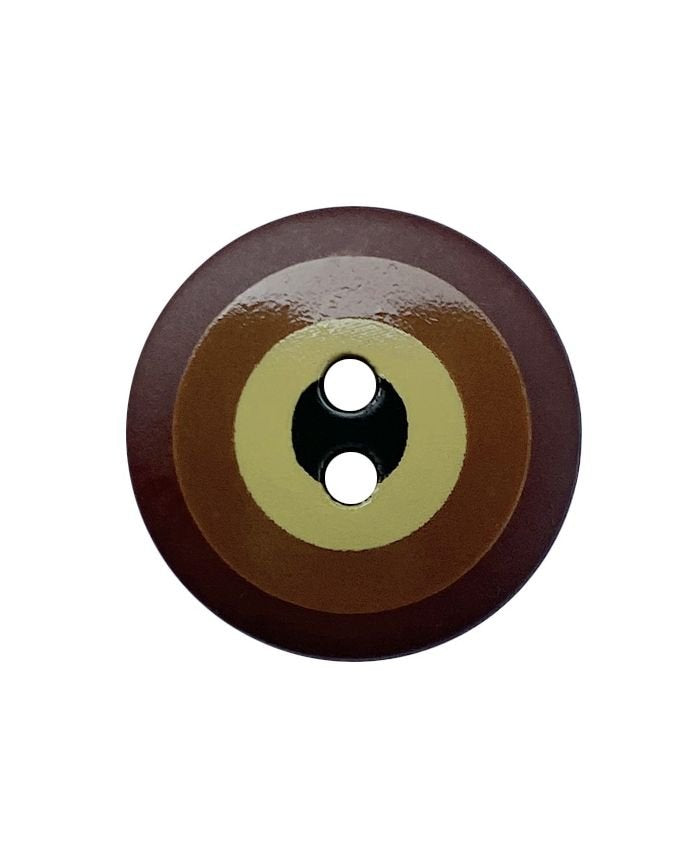 Button Bullseye Round - Brown Kaffe Fassett
