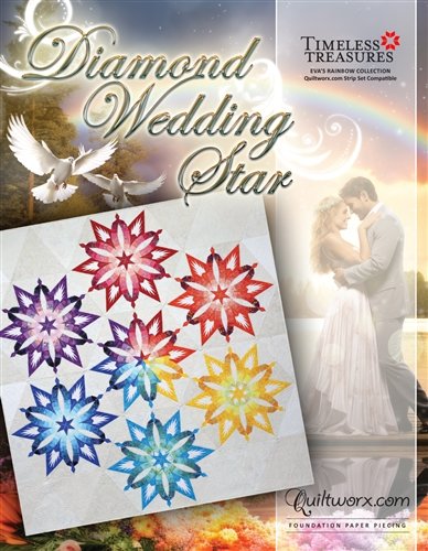 Diamond Wedding Star by Quiltworx - Multi - Exclusive SHQ Colorway Quilt Kit - Tim Holtz Palette