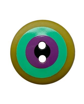 Button Bullseye Round - Green Kaffe Fassett