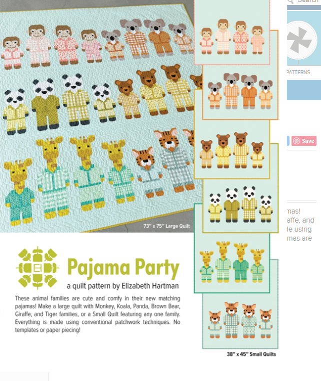 Pajama Party Pattern by Elizabeth Hartman