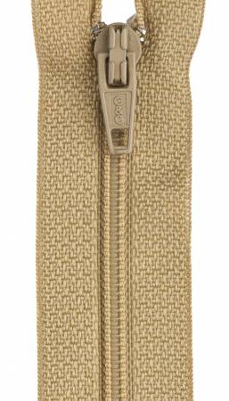 18in Camel  All-Purpose Polyester Coil Zipper by Coats and Clark