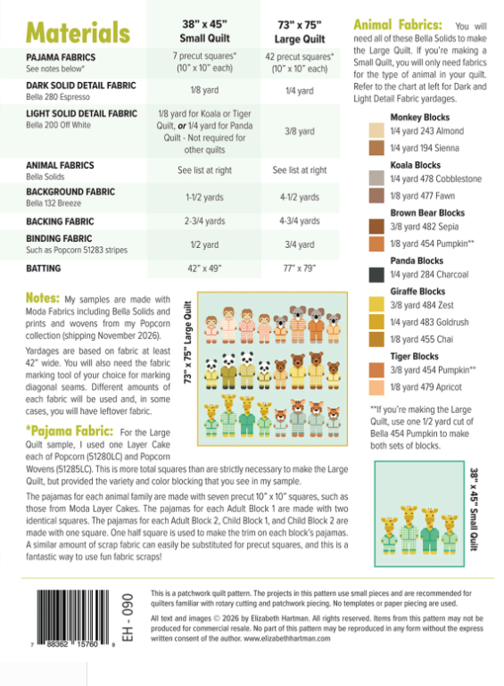 Pajama Party Pattern by Elizabeth Hartman
