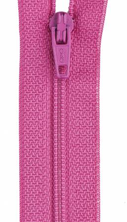 18in Dark Rose All-Purpose Polyester Coil Zipper by Coats and Clark