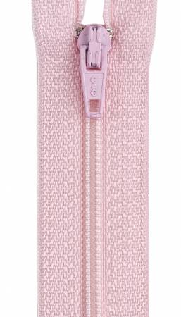 12in Light Pink All-Purpose Polyester Coil Zipper  by Coats and Clark