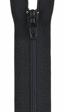 9in Black All-Purpose Polyester Coil Zipper by Coats and Clark