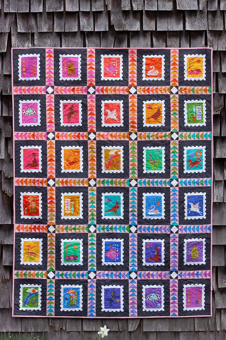 Stamp Quilt Kit Fancy Sashing Version